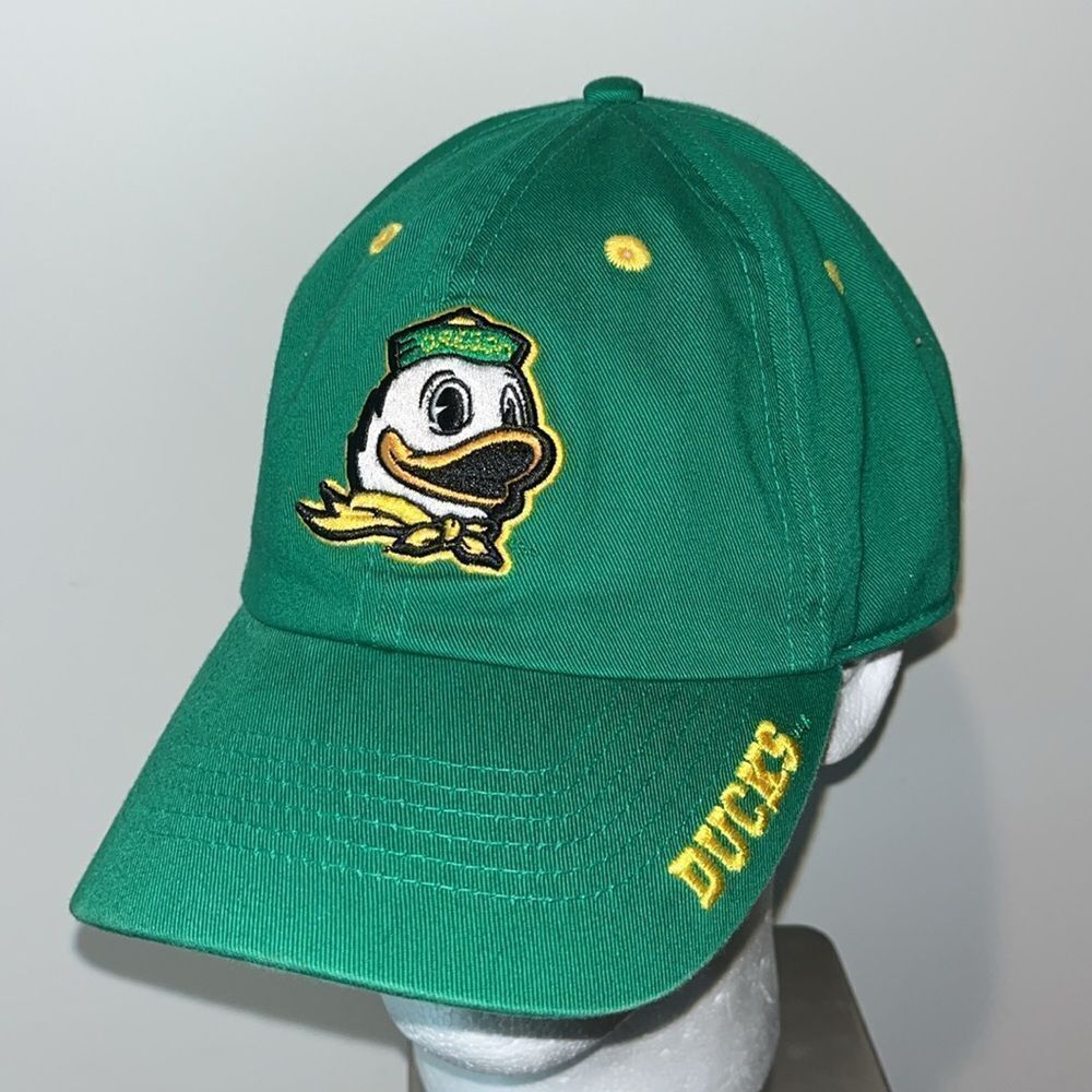 Oregon Ducks OU Green Sloop Happy Duck Baseball Golf hat Cap Peach Bowl osfa